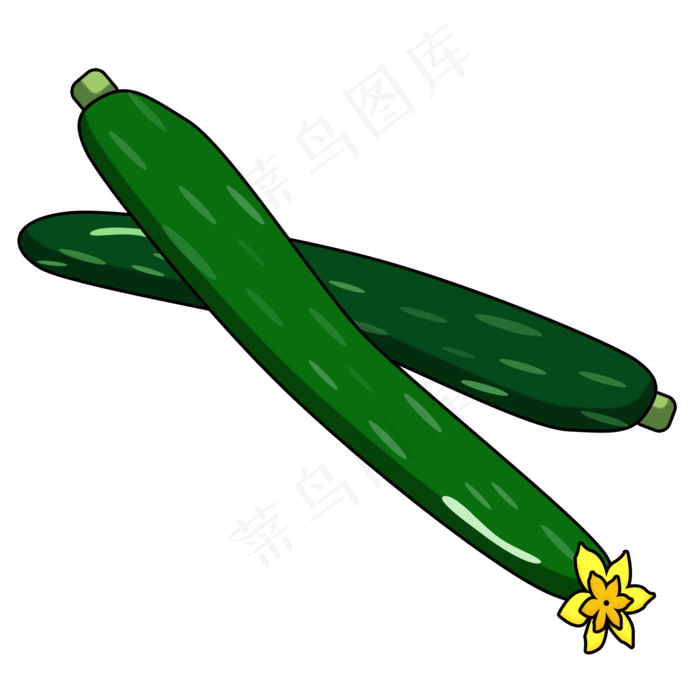 卡通黄瓜立秋素材