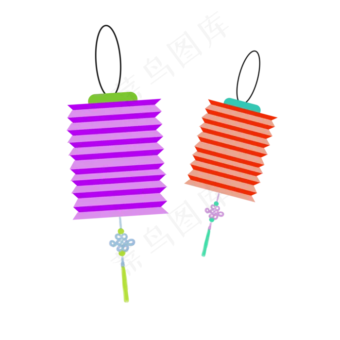 折纸长灯笼(2000X2000(DPI:72))psd模版下载