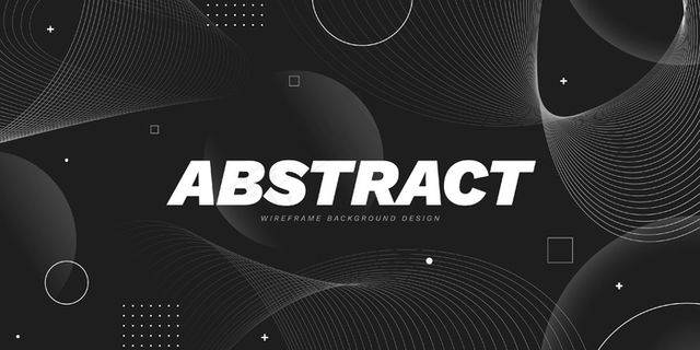 梯度抽象线框背景