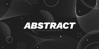 梯度抽象线框背景