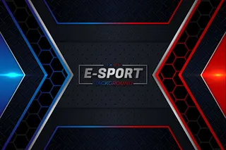 电子竞技背景红蓝风格