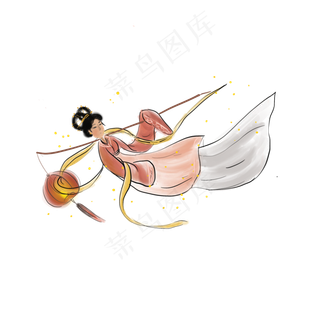 古风拿灯笼的仙女