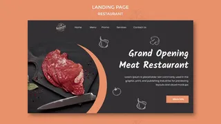 盛大开业肉餐厅登陆页