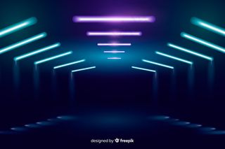 背景霓虹舞台灯