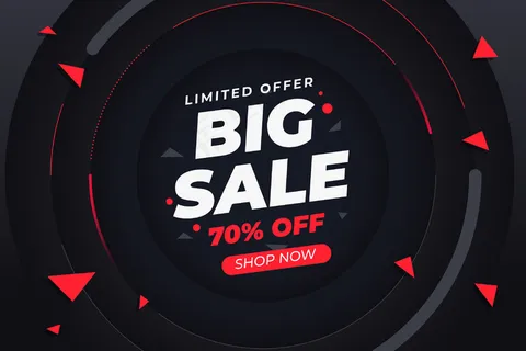 抽象深色促销背景主题