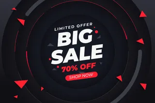 抽象深色促销背景主题