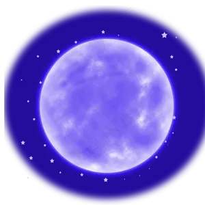 蓝色梦幻中秋节圆月
