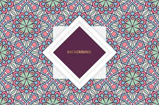 带有伊斯兰图案的装饰性抽象背景