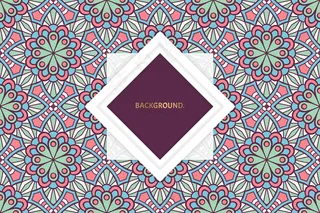 带有伊斯兰图案的装饰性抽象背景