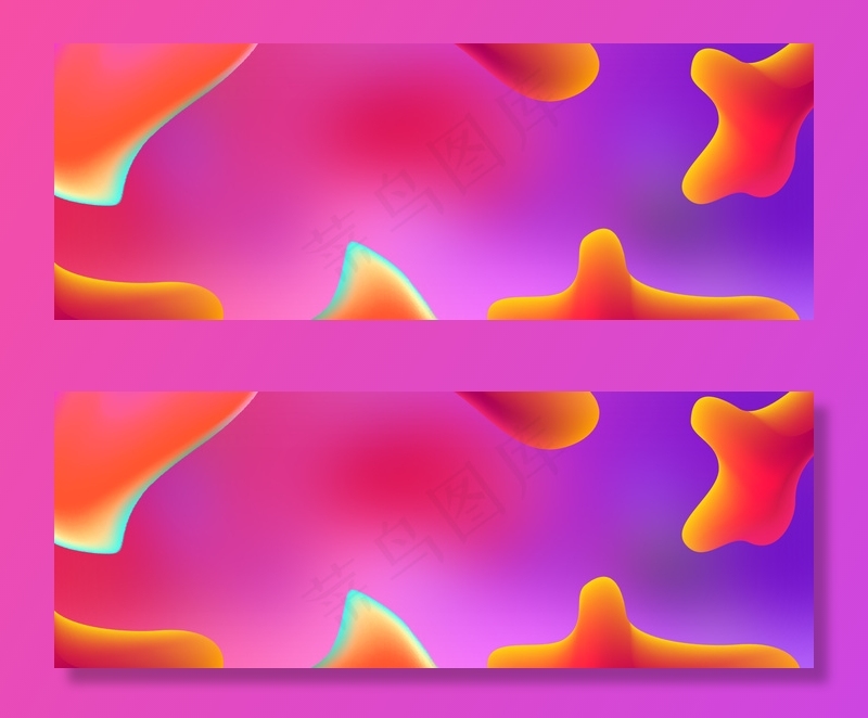 红色流体渐变双十一京东好物节banner(1920*700px 	       )psd模版下载