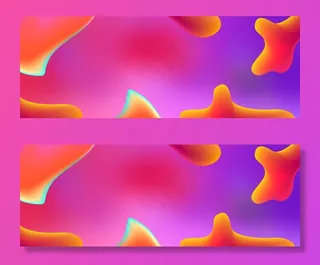 红色流体渐变双十一京东好物节banner