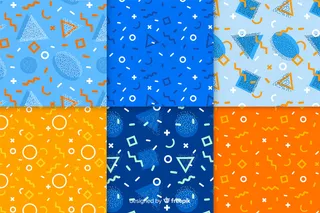 孟菲斯图案系列壁纸