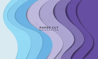 现代抽象剪纸背景