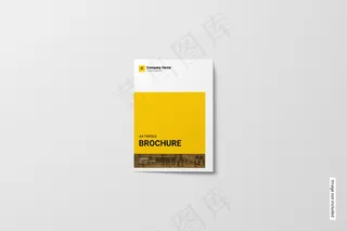 三折页小册子模型样机