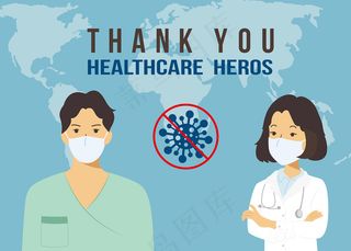 新冠肺炎疫情预防矢量图标