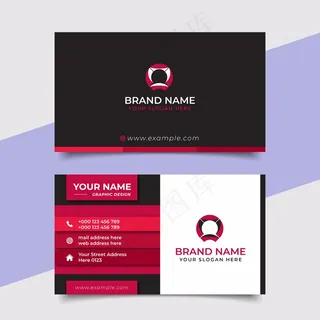 创意名片现代专业名片矢量设计