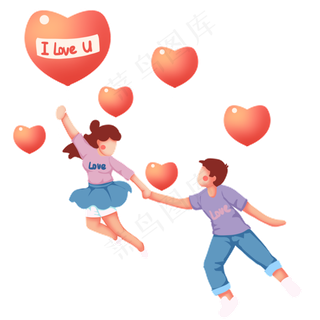 立体飞天情侣爱情