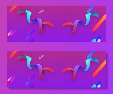 天猫双十一大狂欢手绘渐变色banner