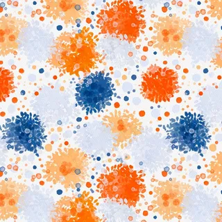 各种大小的抽象水彩无缝图案