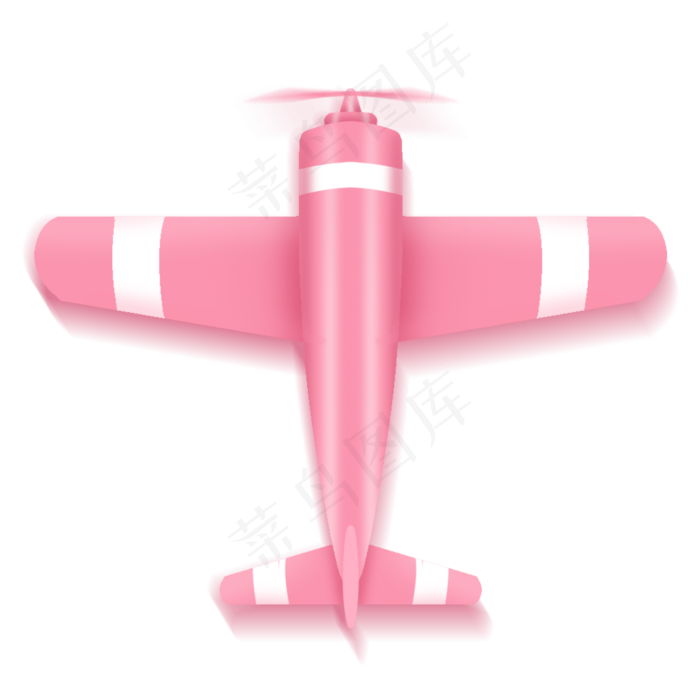 粉色写实飞机