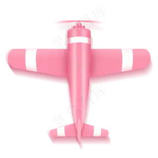 粉色写实飞机