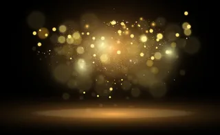 白色场景，带聚光灯。插图。