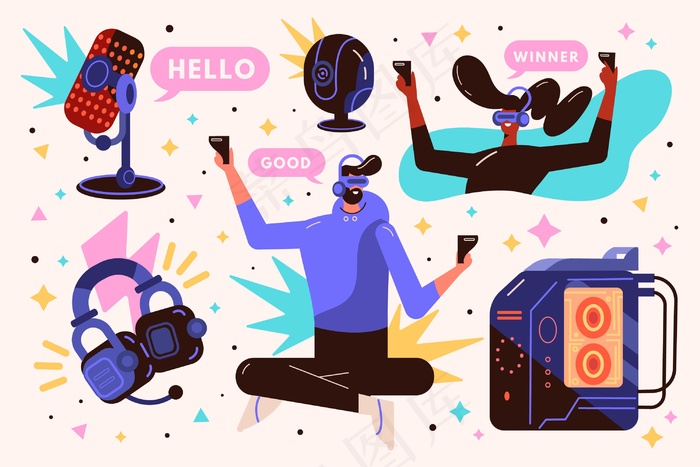 游戏拖缆  元素集合