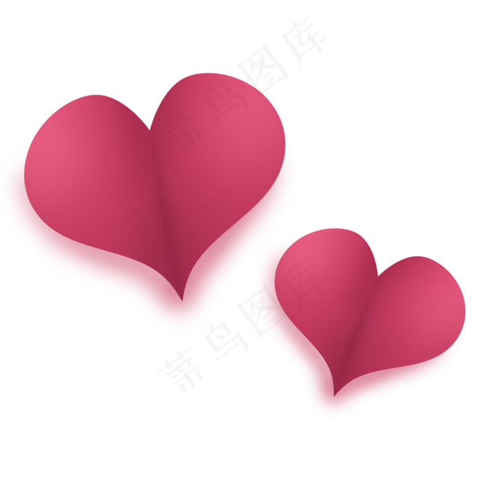 紫红色唯美七夕情人节爱心
