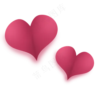 紫红色唯美七夕情人节爱心