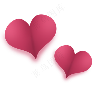 紫红色唯美七夕情人节爱心