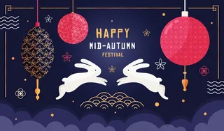 平面设计中秋横幅banner模板