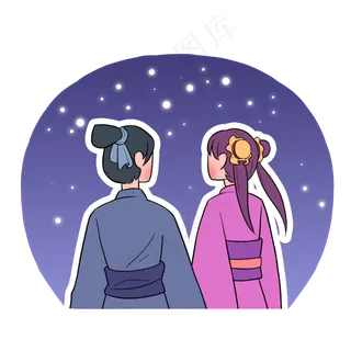 漫画风牛郎织女