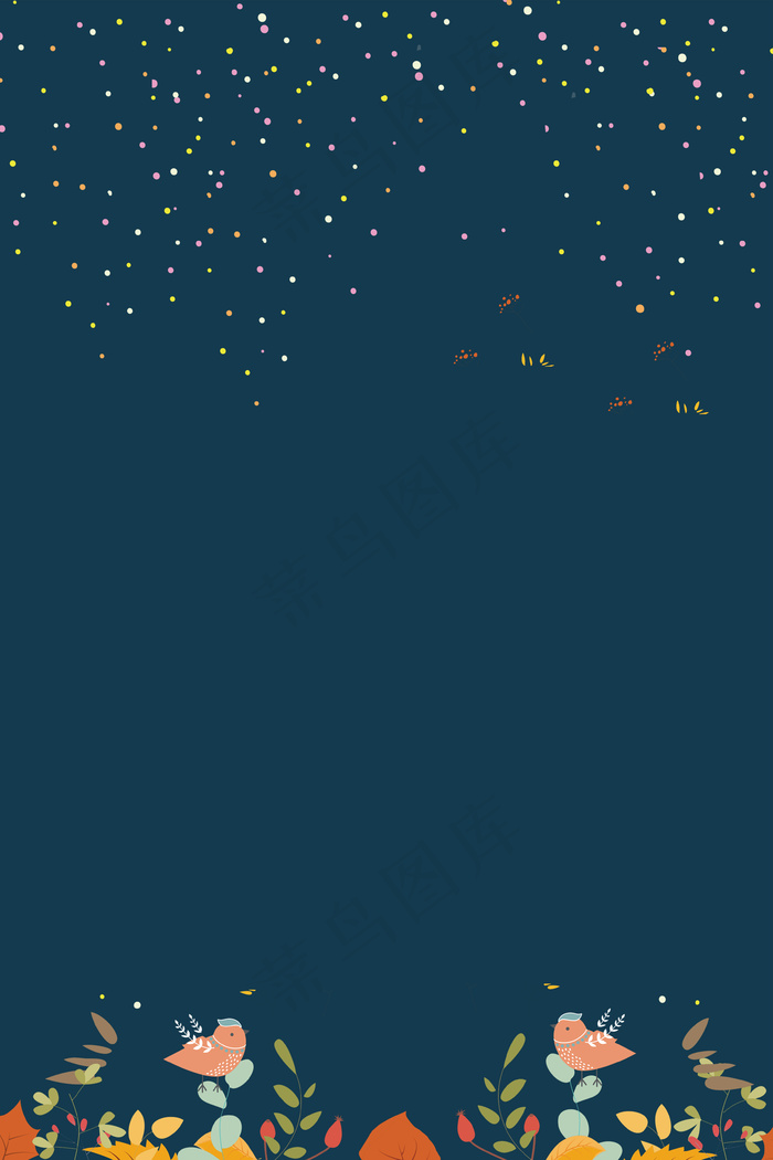 七夕插画psd分层banner