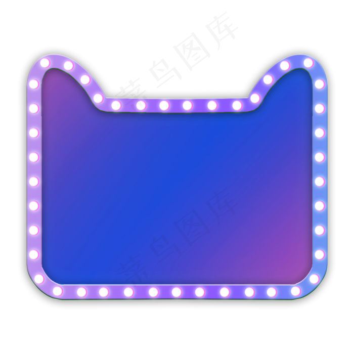 天猫猫头促销灯泡边框