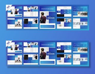 创意建筑双折宣传册设计