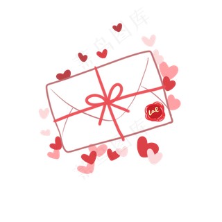 被爱心包围的七夕情书