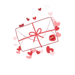 被爱心包围的七夕情书