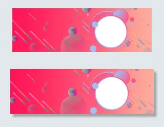 卡通 几何纹理电商淘宝创意bannr