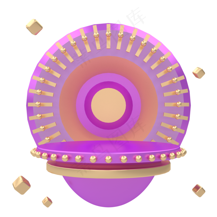 C4D立体电商优惠券(2000*2000px 300 dpi )