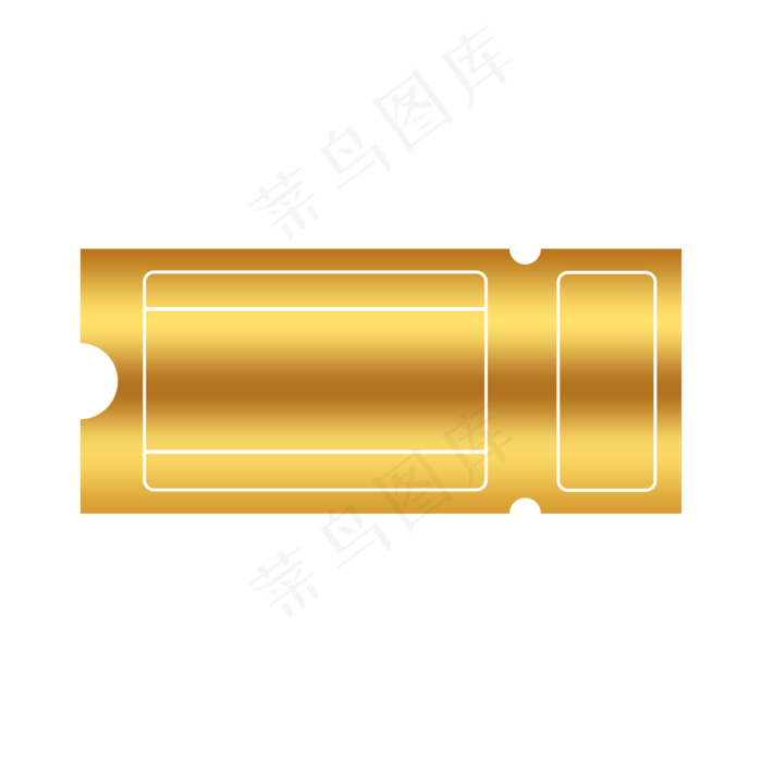 金色优惠券边框