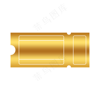 金色优惠券边框
