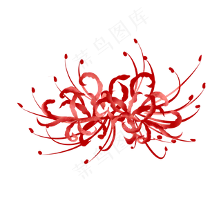 古风水墨彼岸花朵 古风水墨彼岸花朵