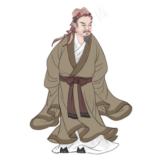 董仲舒国学儒学名士,免抠元素