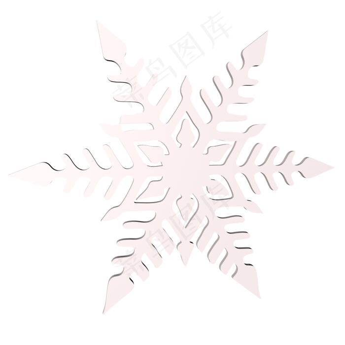 玫瑰金雪花,免抠元素(2000X2000(DPI:300))psd模版下载