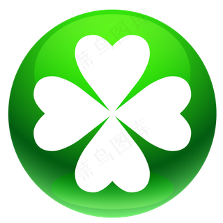 4片叶子的三叶草图标