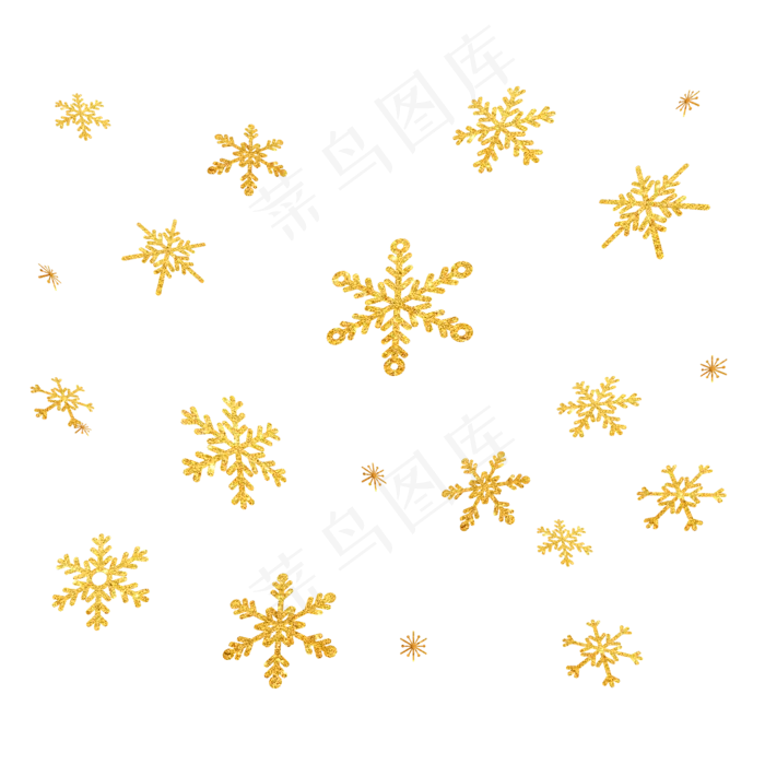 黑金风金粉冰雪霜花漂浮装饰元素,免抠元素(1024*1369px 72 dpi )psd模版下载