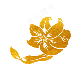 烫金花草树木百合 烫金花草树木百合