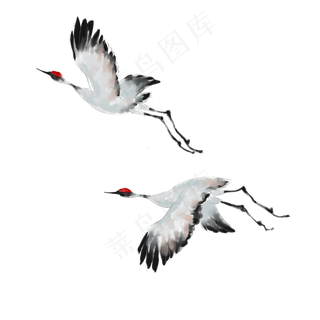 飞翔的鹤,免抠元素