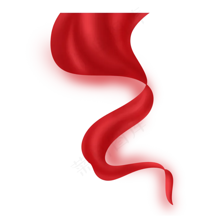 大红色建党节红丝绸(2000X2000(DPI:300))psd模版下载