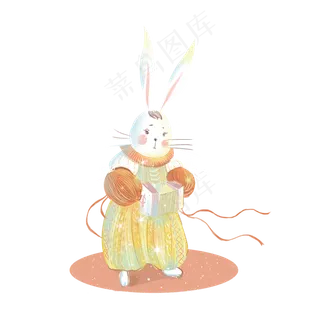 儿童节兔子玩具素材